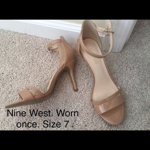 Nude worn once heels